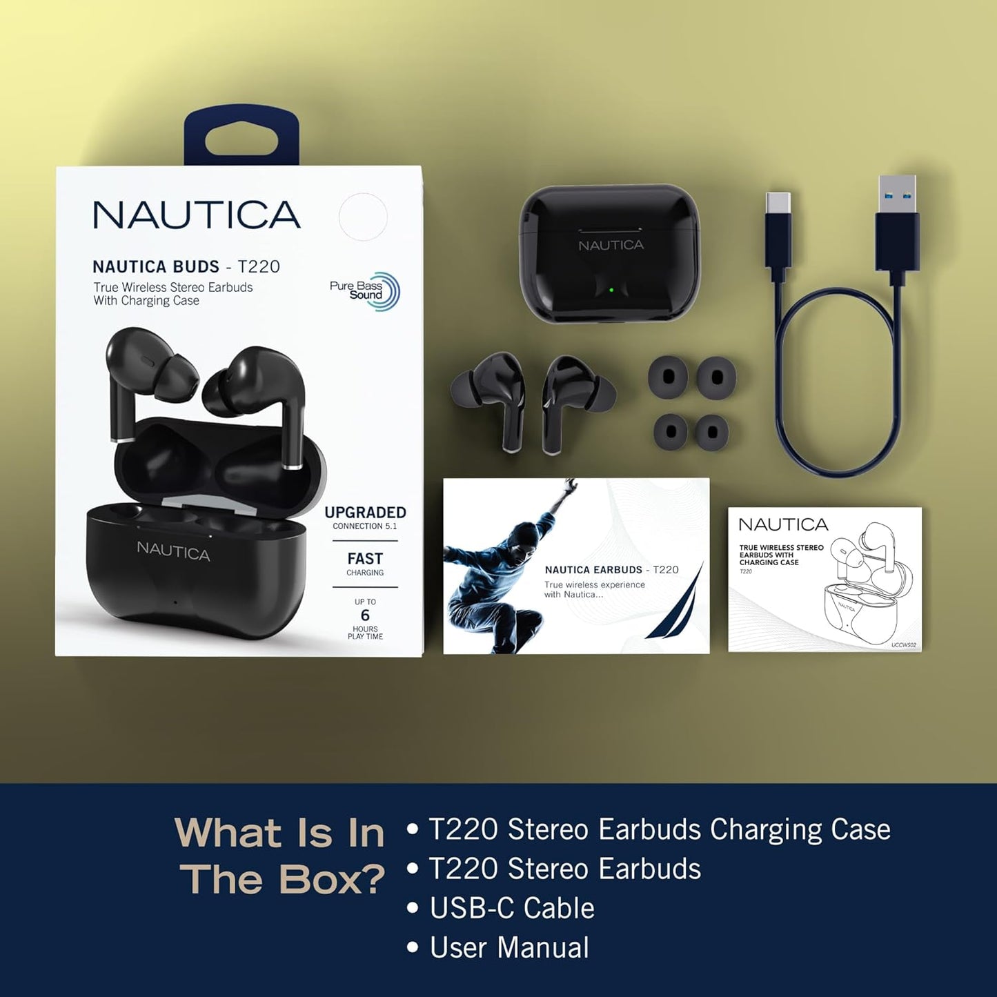 Nautica Buds T220 Wireless Stereo Earbuds