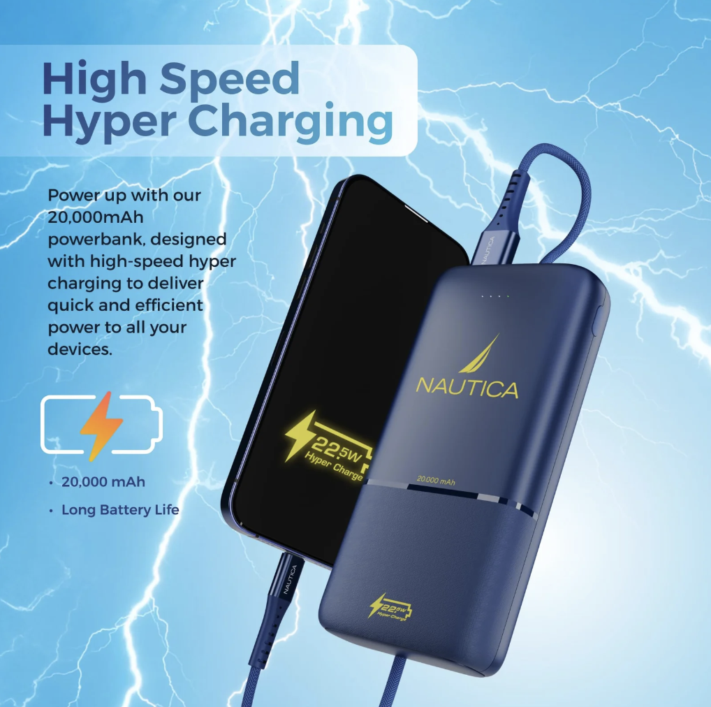 Nautica Urban PB220 20,000 mAh Portable Charger