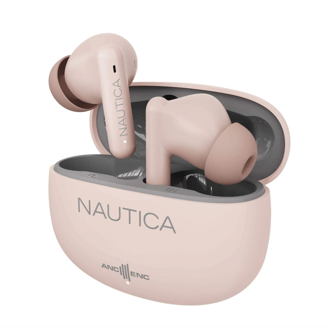 pink earbuds nautica infinity