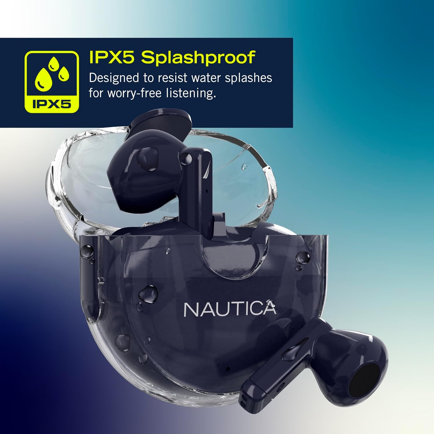 earbud case with IPX5 splashproof