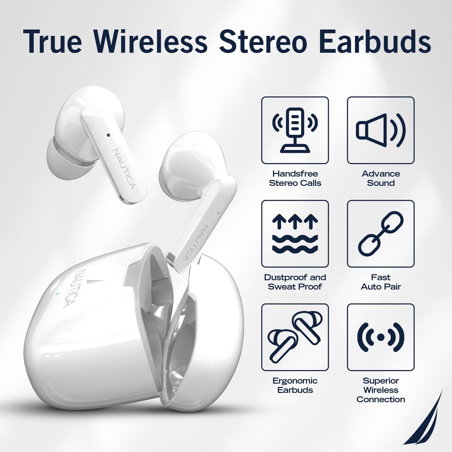 True wireless stereo earbuds 