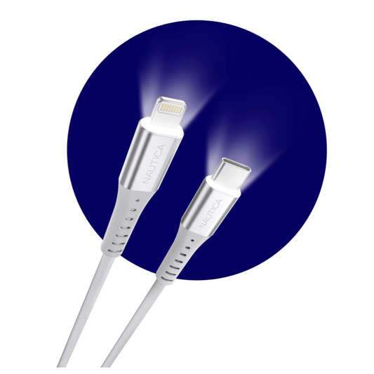 Portable USB-C Lightning Cable with fast charging capacity