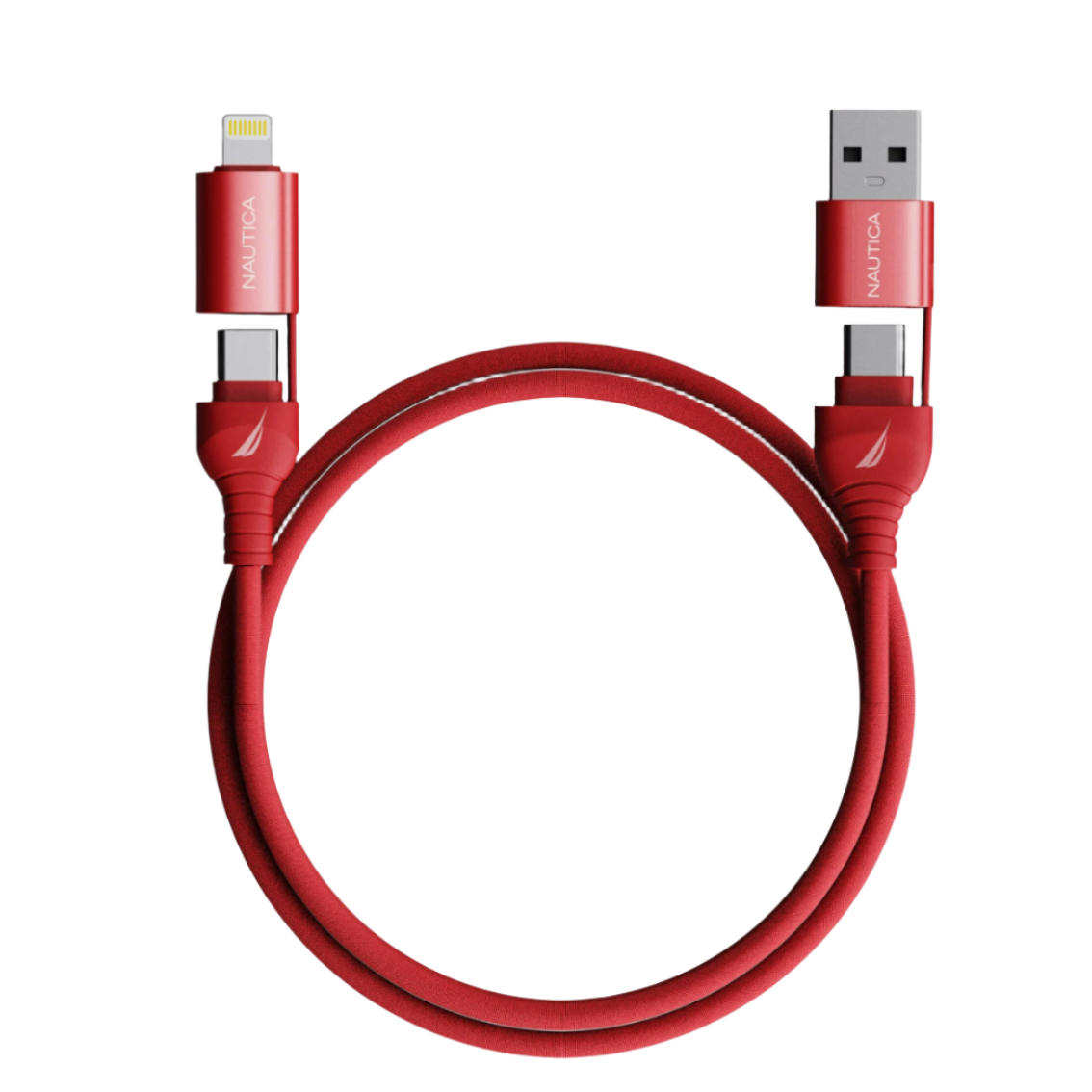 multi-device charging cable with USB, Lightning