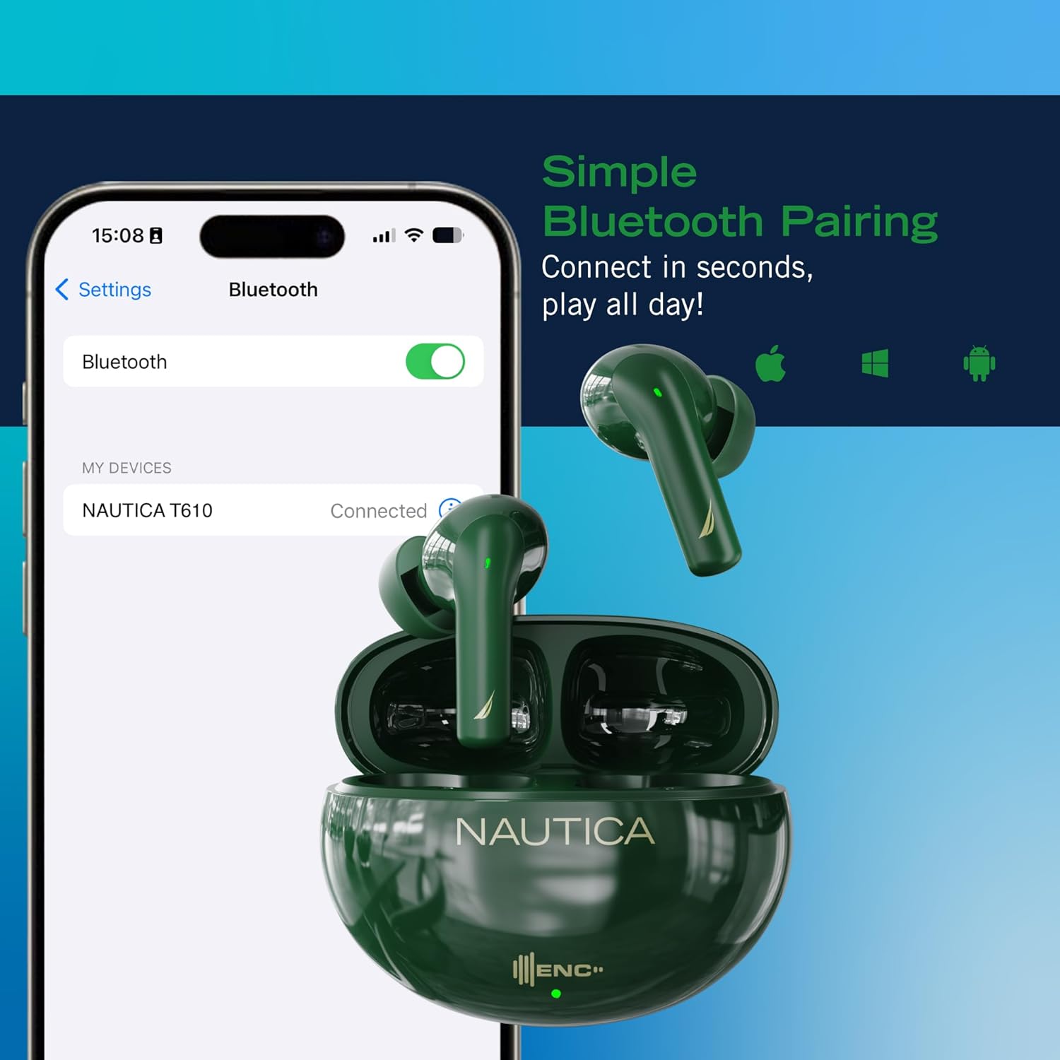 wireless earbuds with charging case 