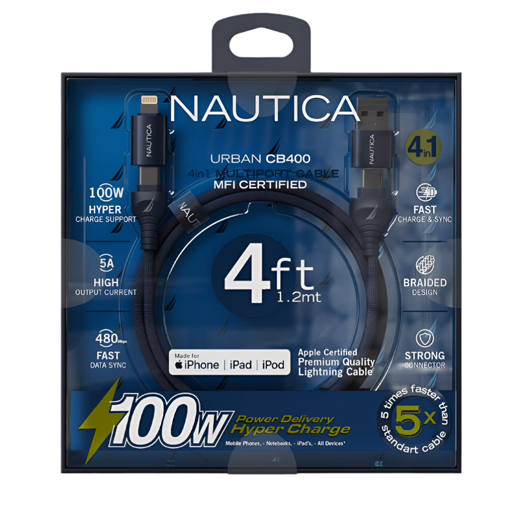 Nautica Urban CB405 4in1 Multiport Cable