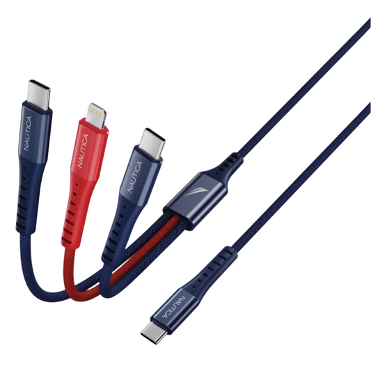 Nautica CB360 3in1 Cable (USB-C to USB-C + Lightning + USB-C)