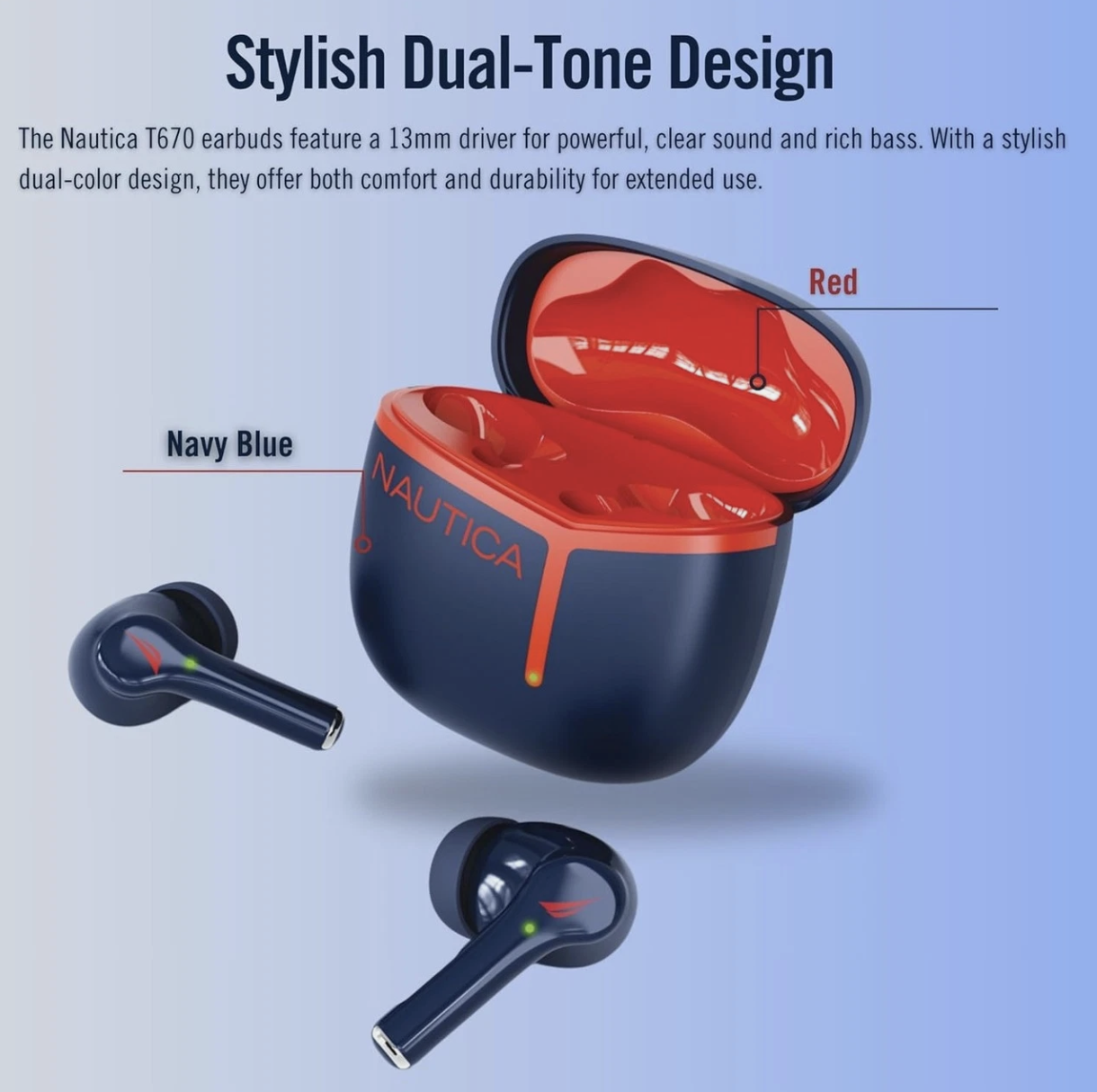 Nautica Urban T670 True Wireless Stereo Earbuds with Charging Case