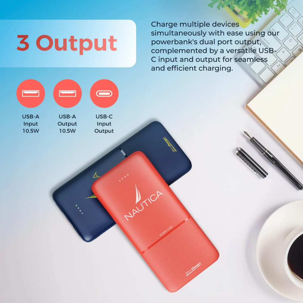 Nautica Urban PB210 Slim Design Portable Charger