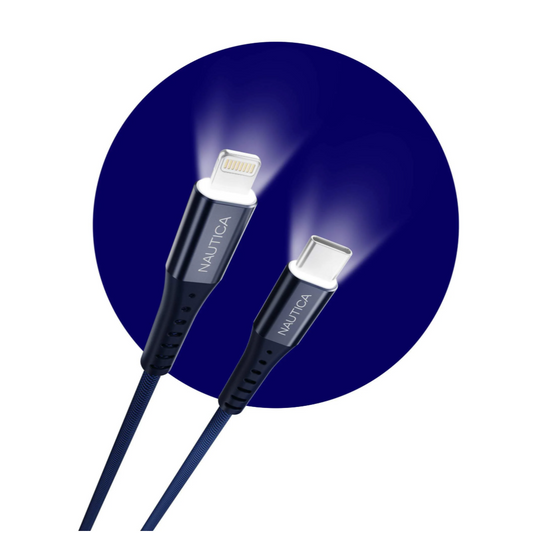 Nautica Urban CB310 USB-C to Lightning Cable with LED