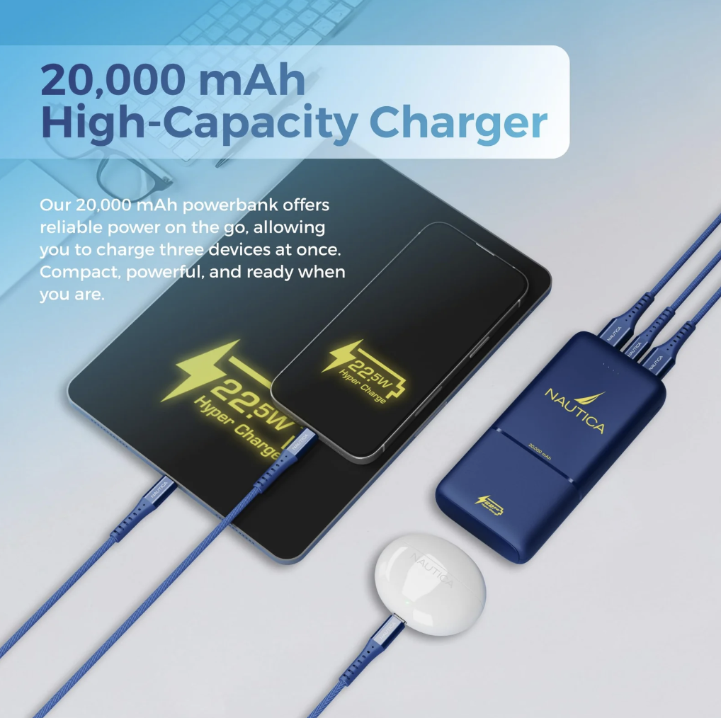 Nautica Urban PB220 20,000 mAh Portable Charger